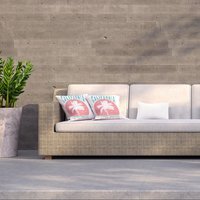 California Surfing Outdoor Cushion - Pink / 60cm - thumbnail 1