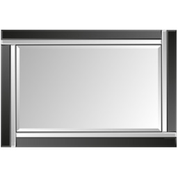MirrorOutlet Calder Black Glass Venetian Mirror 120 x 80cm - Black - thumbnail 5