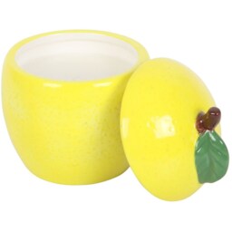 Ceramic Fruit Shape Jar and Candle - Lemon - thumbnail 5