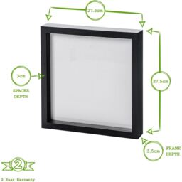 "10.8 x 10.8"" 3D Box Photo Frame - White" - thumbnail 4