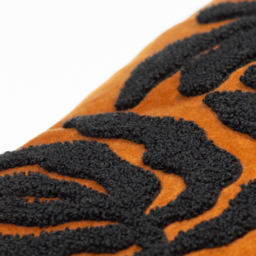 Maldive Botanical Velvet Tufted Cushion - Ginger - thumbnail 4