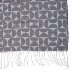 Atzi Geometric Throw - Charcoal - thumbnail 4