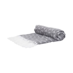 Atzi Geometric Throw - Charcoal - thumbnail 2