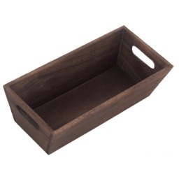 Dark Wooden Packing Trough - Brown - thumbnail 2