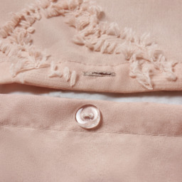 Luxury Allover Tuft Shabby Chic Duvet Set - Blush / Double - thumbnail 3