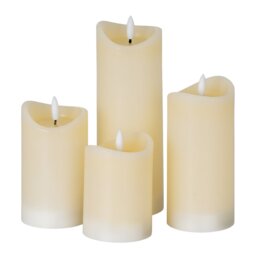 Luxe Collection Natural Glow Cream Melted LED Candle - Cream - thumbnail 4