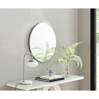 Emma Round Silver Frame Wall Mirror OLD - Silver / 61cm - image 1