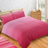 Ombre Elevations Duvet Cover and Pillowcase Set - Pink / King