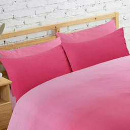 Ombre Elevations Duvet Cover and Pillowcase Set - Pink / King - thumbnail 3