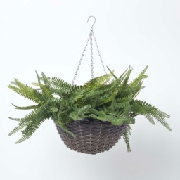 Homescapes Boston Fern Artificial Hanging Basket, 65 cm - Green - thumbnail 2