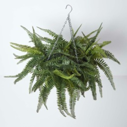 Homescapes Boston Fern Artificial Hanging Basket, 65 cm - Green - thumbnail 3