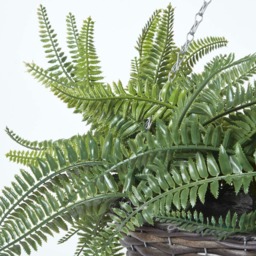 Homescapes Boston Fern Artificial Hanging Basket, 65 cm - Green - thumbnail 5
