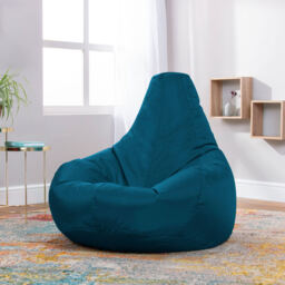 icon Dalton High Back Adult Gaming Indoor Outdoor Bean Bag Chair - Teal - thumbnail 2