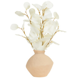 Bleached Eucalyptus Vase Arrangement - Pink and White - thumbnail 2