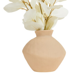 Bleached Eucalyptus Vase Arrangement - Pink and White - thumbnail 3