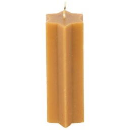 Star Shaped Unscented Taper Candle - Gold - thumbnail 2