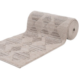 Diamond Geometric Living Area Rug - Beige / 800 x 60cm - thumbnail 2