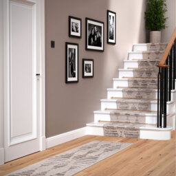 Diamond Geometric Living Area Rug - Beige / 800 x 60cm - thumbnail 3