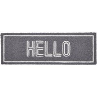 Filta Hello Coir Grey And White Doormat - Grey & White