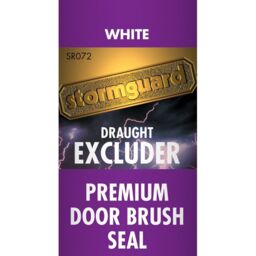 White PVC Draught Excluder Premium Door Strip Brush Seal Concealed Fixings 914mm - Grey - thumbnail 4
