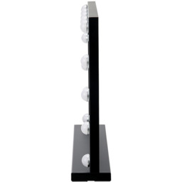 Large Hollywood Rectangle LED Vanity Mirror with Black Edge - Black / 62cm - thumbnail 4