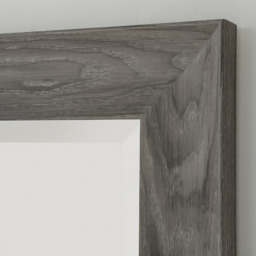 Rustic Grey Wash Rectangular Mirror - Light Grey / 77cm - thumbnail 3