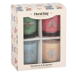 Floral Bug Mandarin  Bergamot Candle Set - Multicolor - thumbnail 2