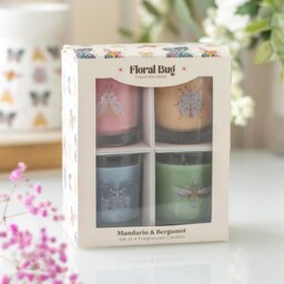 Floral Bug Mandarin  Bergamot Candle Set - Multicolor - thumbnail 3