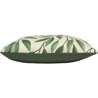 Laurel Botanical Cushion 45 x 45cm - Forest Green / Feather - image 1
