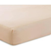 "Extra Deep Percale Fitted Sheet 16"" - Latte / Double"
