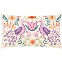 Broderie Embroidered Cushion - Multicolour / Polyester - thumbnail 1