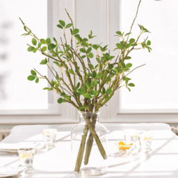 Artificial Single Jasmine Leaf Flower Stem L72cm - Green - thumbnail 2
