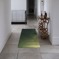 Glowing fog among the trees Designer Runner Rug - Green - thumbnail 1