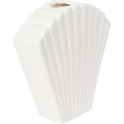 Shell Ceramic Vase - White - thumbnail 2