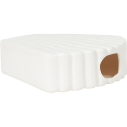 Shell Ceramic Vase - White - thumbnail 3