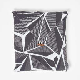 Illusion Printed Duvet Covet Set with Pillowcase - Black / King - thumbnail 4