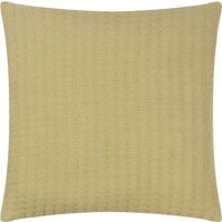 Hush Cotton Linear Cushion 45 x 45cm - Avocado / Feather