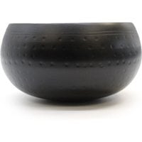 Large Black Beaten Singing Bowl 18cm Meditation Prayer Bell - Black - image 1
