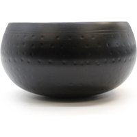 Large Black Beaten Singing Bowl 18cm Meditation Prayer Bell - Black - thumbnail 1