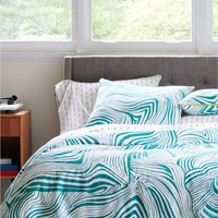Martex Zebra Marble Duvet Cover Set - Green / King