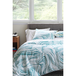 Martex Zebra Marble Duvet Cover Set - Green / King - thumbnail 3