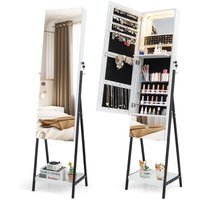 LED Lights Jewellery Cabinet - White - image 1