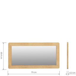 Astoria Oak Dressing Mirror - Brown - thumbnail 4