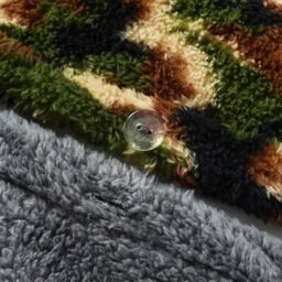 Camouflage Teddy Soft Cosy Fleece Duvet Set - Green Multi / Single - thumbnail 4