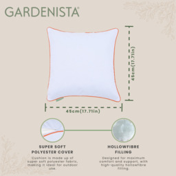Garden Scatter Cushion Sofa Outdoor Decorative Throw Pillows - Orange / 45cm / 2 - thumbnail 5