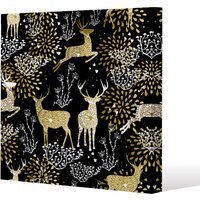 Golden Gallery Christmas Canvas - Gold / 61cm