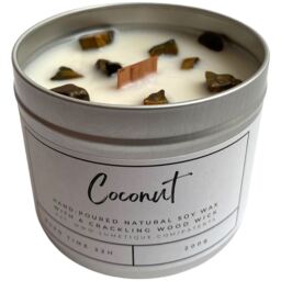 Aluminium Tin Candle - White / Coconut - thumbnail 2