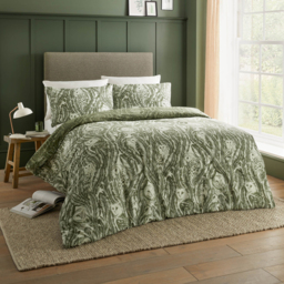 Heritage Duvet Cover Set - Forest Green / Single - thumbnail 2
