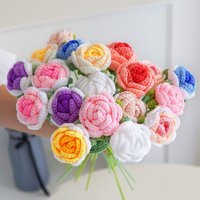 Hand-Woven Milk Cotton Bouquet - 5pcs - Random - image 1