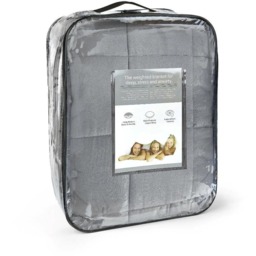 "Grey Quilted Weighted Blanket 60"" x 80""  - Grey" - thumbnail 2
